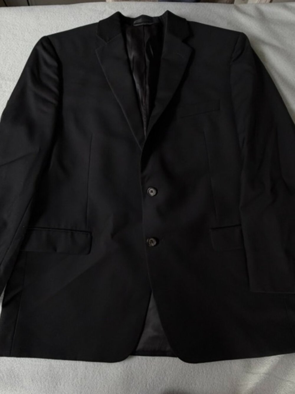 Ralph Lauren label inside a dark suit jacket or blaze 100% WOOL size: 44 Regular
